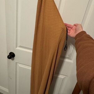 Cozy Tan waffle dress